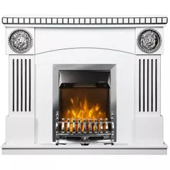 Камин электрический ArtFlame Prometeu & Galileo silver, 1050x1200x330 mm, Alb