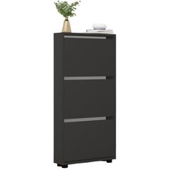 Raft pentru încălțăminte Mobildor-Lux Leo Slim 60x16x125H cm Anthracite