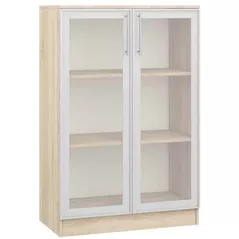 Dulap Mobildor-Lux Vitrină Practik (80x40x120H cm) Sonoma