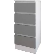 Комод Smartex (16001) Т1 40cm Alb+Grafit