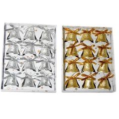 Decor de Crăciun și Anul Nou Promstore 01527 Set clopoței 12 buc