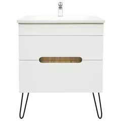 Шкаф под умывальник Bayro универсальный Etna под умыв. Argo 600 белый мат