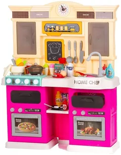 Bucătărie și veselă de jucărie Chipolino DIPK002420KT with light and sound, spraying, smoking, watering 83cm