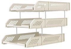 Лоток для документов Deli DLE9209-09 Set 3 tavite suprapozabile Simpli, sur