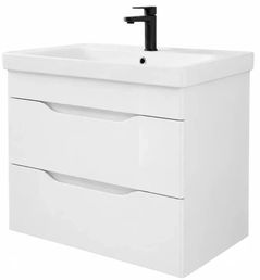 Dulap pentru lavoar Mashtab 11437 Print cu 2 sertare 70cm Alb