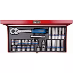 Set de unelte de mână King Tony 3027MR набор 3/8" торцевых головок, 12 гран., принадлежностей, 26 пр.