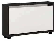 Полка для обуви Mobildor-Lux Leo Slim 100x16x47H cm Anthracite/White