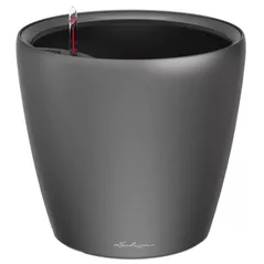 Ghiveci pentru flori Lechuza Classico Premium 50 LS, Charcoal