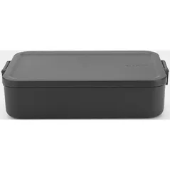 Container alimentare Brabantia 20 34 80 Lunch Box Make&Take Dark Grey Large, Plastic, Bento