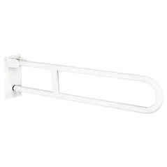 Accesoriu pentru baie Bisk 04786 Bara de aparare pliabila p/u persoane cu dizabilitati PRO 700mm, 25mm, inox, alb