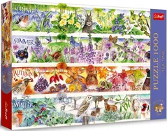 Головоломка Trefl 12078 Puzzles 1000 Premium Plus Tea Time: Four Seasons