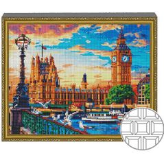 Tablou pe numere Art Gallery QB205247 Mozaic cu diamante patrate 40x50cm Apus de soare in Londra