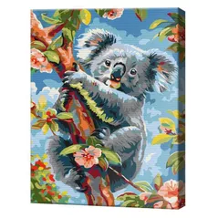 Картина по номерам BrushMe BS53988 Pictura pe numere 40x50cm Eco Koala in flori