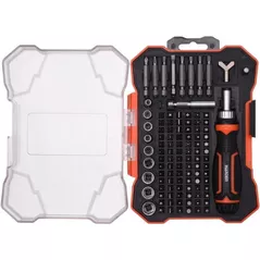 Set de unelte de mână Harden 551105 Set biti si cheie cu clichet - 105 buc. ERGO cutie din plastic Pro