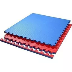 Saltea sportivă miscellaneous SL-00014159 Tatami mat Eva TTM, 100x100x2cm, 80kg/m3 (albastru-rosu) 2660290