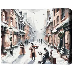 Картина по номерам BrushMe BS53840FC 40х50cm (fără cutie) Melodia de Crăciun