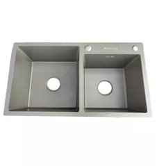 Мойка кухонная Backer Duo 750-41047 Titan Grey