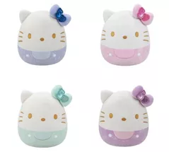 Jucărie de pluș Squishmallows SQHK821E Hello Kitty Plush Embossed Bows, 20cm ast W21