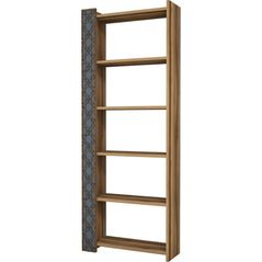 Raft de birou Trendy Oras, Nuc, Calcedonie 64x170x24cm, raft de carti