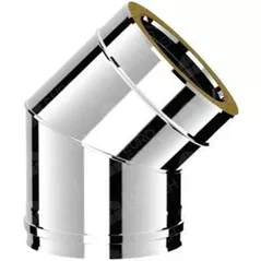 Coș de fum miscellaneous Cot inox izolat 45° d.200-250 (304)