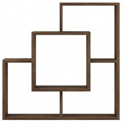 Полка декоративная Fabrik Home Tetris 10 (800x800x220) Орех темный