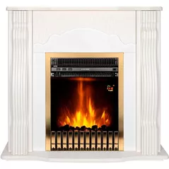 Камин электрический ArtFlame Clasic white & Gala gold