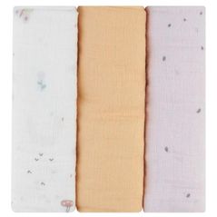 Accesoriu pentru înfășat Kikka Boo 31103010087 Pelinci de muselina Hedge-hugs, 75x75cm, 3buc