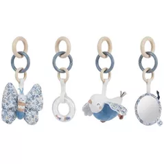 Игрушка-подвеска Premaman PJQV2G-BLM-UNQ Set 4 jucariii de agatat Tiny Flowers Albastru