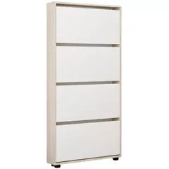 Полка для обуви Mobildor-Lux Leo Slim 70x16x164H cm Sonoma/White