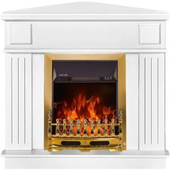 Камин электрический ArtFlame Marina de colt & Galileo gold, 1000x1000x500 mm, Alb