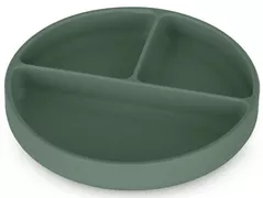 Seturi pentru hrănire bebelușilor Petite&Mars 715817 Farfurie compartimentata din silicon Take&Match Misty Green
