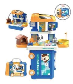 Complex de joacă pentru copii Optmarket ДЕ05.413 Ветеринарная клиника 3в1