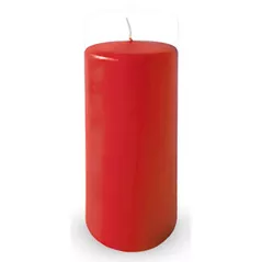 Свеча Promstore 45341 Zniczplast Свеча пеньковая Decor 14x7cm, 63часов, красная