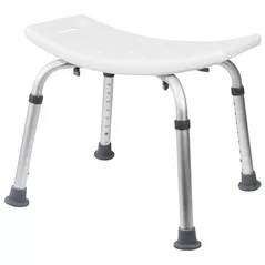 Сиденье для ванной и душа Bisk 07639 Scaun dreptunghiular PRO alb