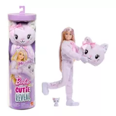 Păpușă Barbie JJP64 Cutie Reveal: Котёнок, серия Милые Бантики
