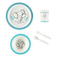 Seturi pentru hrănire bebelușilor Premaman PRF3BF-CCC-UNQ Disney The Elephant, 5 piese