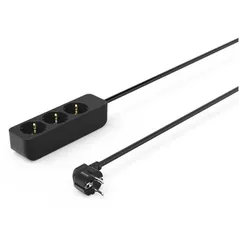Filtru electric Hama 223012 3-Way Power Strip Touch Protect 1.4m black