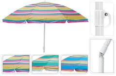 Umbrelă de gradină Holland 57440 Umbrela de soare D160cm, H180cm cu picior flexibil (în asort.)