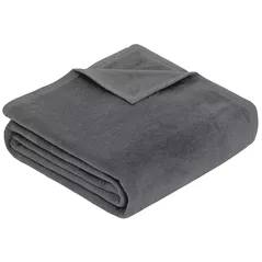 Cuvertură Ibena 3560/816 220x240 Jaquard Decke Porto Dark grey