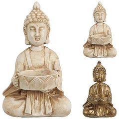 Свеча H&S 02941 Sfesnic din ceramica Buddha 14cm