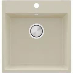 Chiuvetă bucătărie Primagran Riga 50 Beige + accesorii 500x480 MY5KB