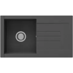 Мойка кухонная SanDonna VOR82709 Раковина Arona 760 (чёрная)
