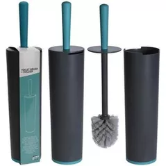 Ёршик для унитаза Holland 42766 Bathroom Solutions c подставкой цилиндр Бирюза 42cm