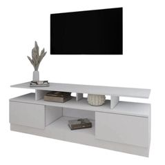 Comodă TV Smartex (16511) Т9 140cm TV Alb