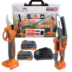 Set de scule electrice Technoworker Set instrumente pe acumulator SAD 2buc (VOR83301)