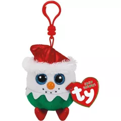 Jucărie de pluș TY TY35109 EGGNOG snow man 8,5 cm
