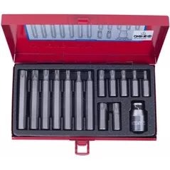 Набор головок, бит, насадок King Tony 1015PQ вставки (биты) TORX 10мм, T20-55, 15 пр.
