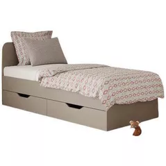 Pat pentru copii MebelStar 900 LILU 90x200 (cu sertare) Cashmere (MBS-1302)
