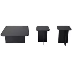 Măsuţă cafea Trendy Blues, Negru, set