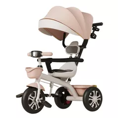 Bicicletă-cărucior 4Play Twist Light Pink